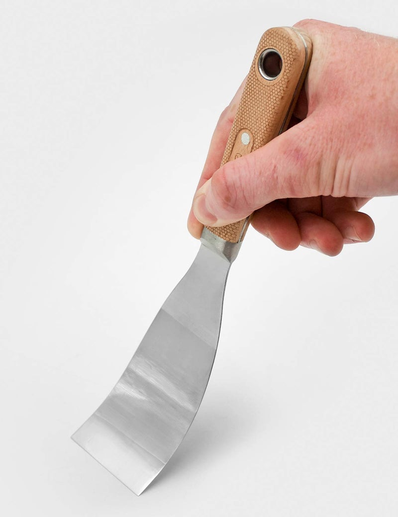 ROLLINGDOG 4PC Putty Knife Scrapers - Stainless Steel Spackle Knife Set with Laser Engraved Wood Handle for Scrapering,Drywall Repairs and Spreading(1",2",3",4") - Image 5